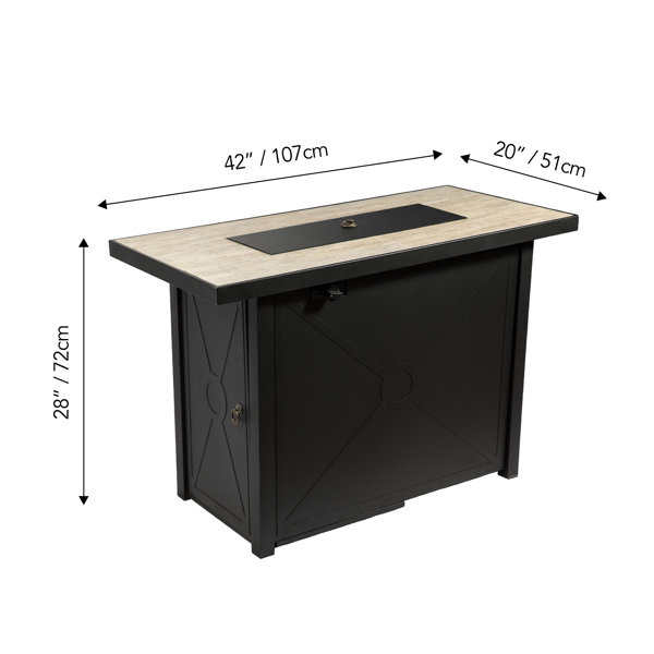 Garten Living Tisch mit Feuerstelle Mullewa & Bewertungen | Wayfair.de